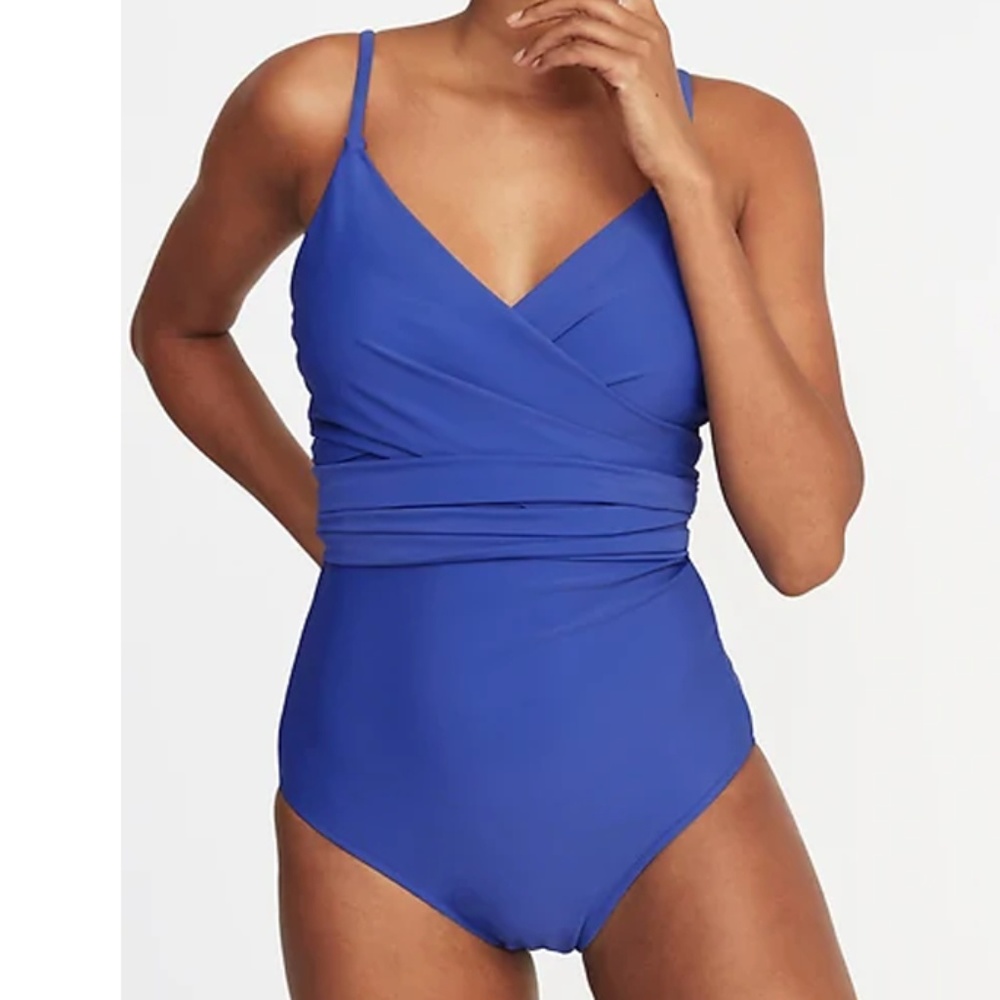 Wrap-Front Swimsuit